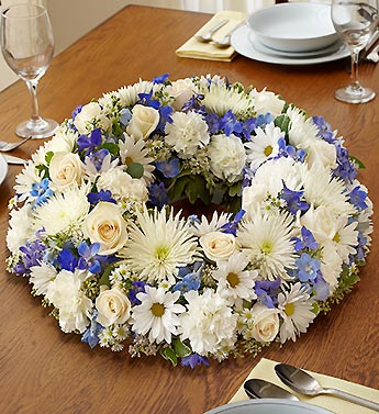 Blue and White Centerpiece
