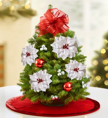 Christmas Tree Arrangement with Free Skirt