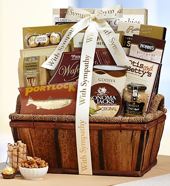 Our Sincere Condolences Sympathy Gift Basket