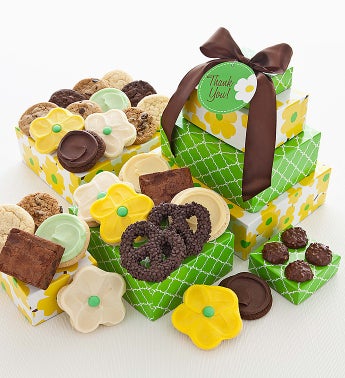 Cheryl's Spring Daisy Thank You Gift Tower