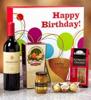 Happy Birthday Vineyard Select Red Wine Gift Box