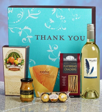 Thank You Vineyard Select White Wine Gift Box