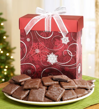 Rich Fudge Mint Cookies in Red Box