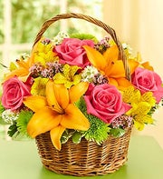 Fields of Europe(TM) in Willow Basket