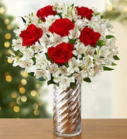 Glad Tidings Rose & Peruvian Lily Bouquet