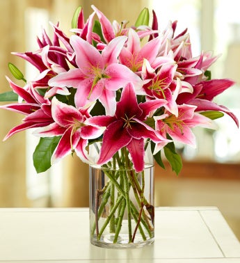 Stylish Pink Lily Bouquet