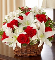 Red and White Basket