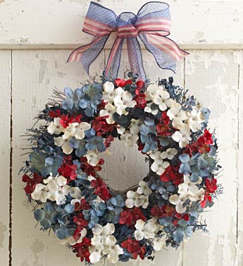 Red, White and Beautiful Wreath