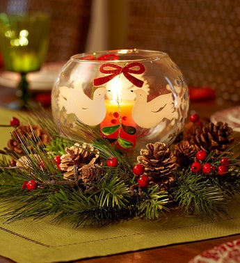 Candle Ring and Dove Bowl