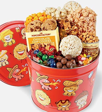 Popcorn Pals Snacks Tin 2 Gallon