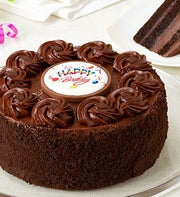 Junior's Happy Birthday Chocolate Fudge Cake