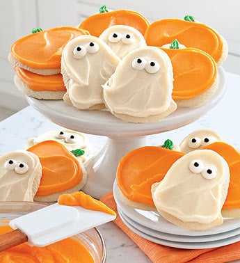 Cheryl?s Pumpkin & Ghost Cut-Out Cookies