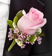 Pink Boutonniere