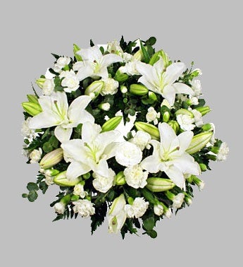 White Lily Wreath