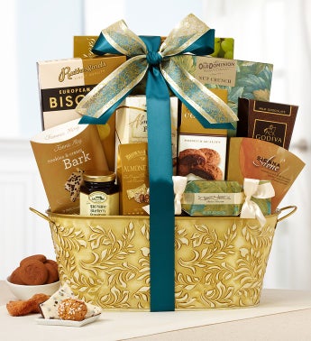 Elegant Sentiment Gourmet Gift Basket