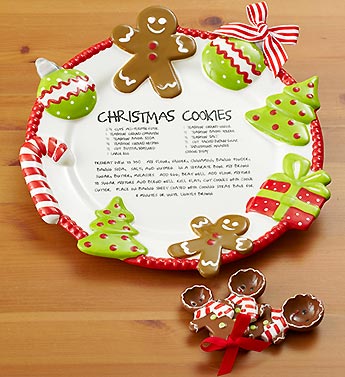 Christmas Cookies for Santa Plate