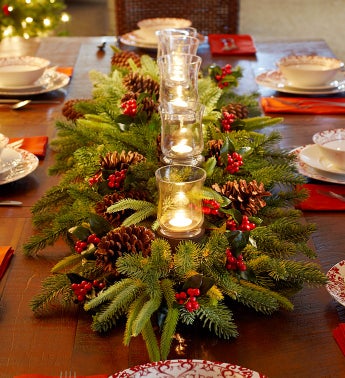 Evergreen Long Centerpiece