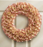 Pinkwood Rose Faux Wreath