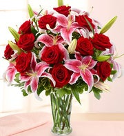 Holiday Rose and Lily Bouquet